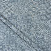 Blue Geometric Kashish Indian Fabric for Clothing