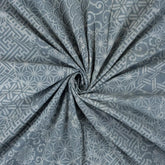 Blue Geometric Kashish Indian Fabric for Clothing
