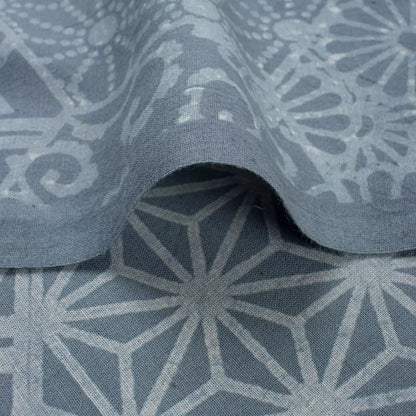 Blue Geometric Kashish Indian Fabric for Clothing