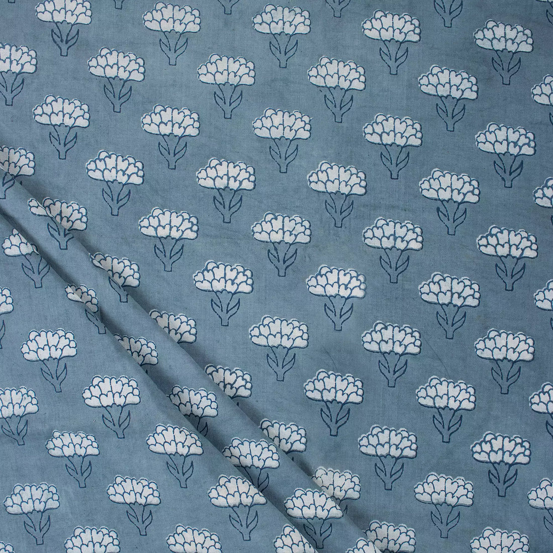 Floral Printed Handmade Pure Cotton Kashish Fabric