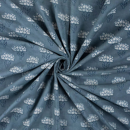 Floral Printed Handmade Pure Cotton Kashish Fabric