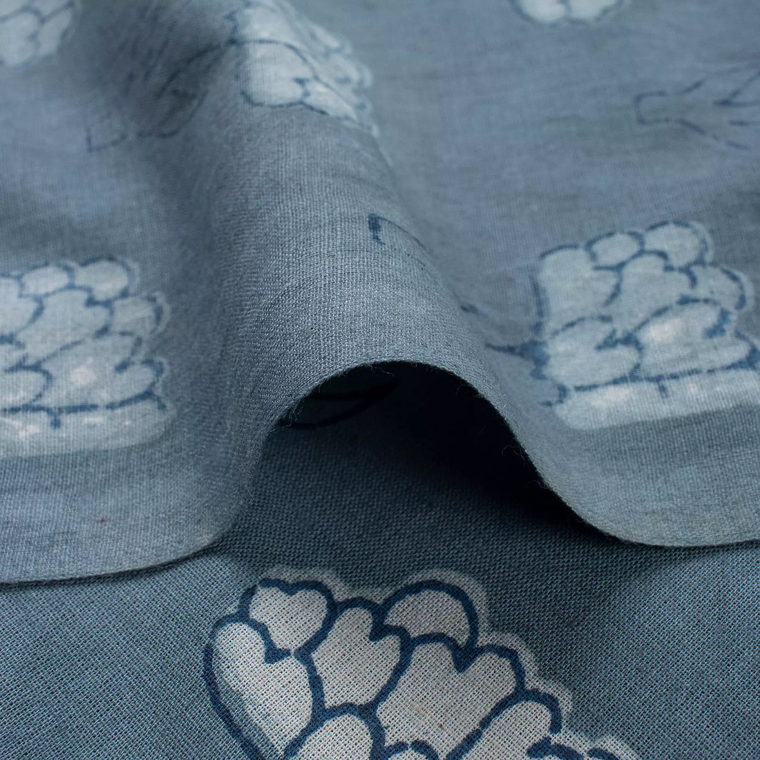 Floral Printed Handmade Pure Cotton Kashish Fabric