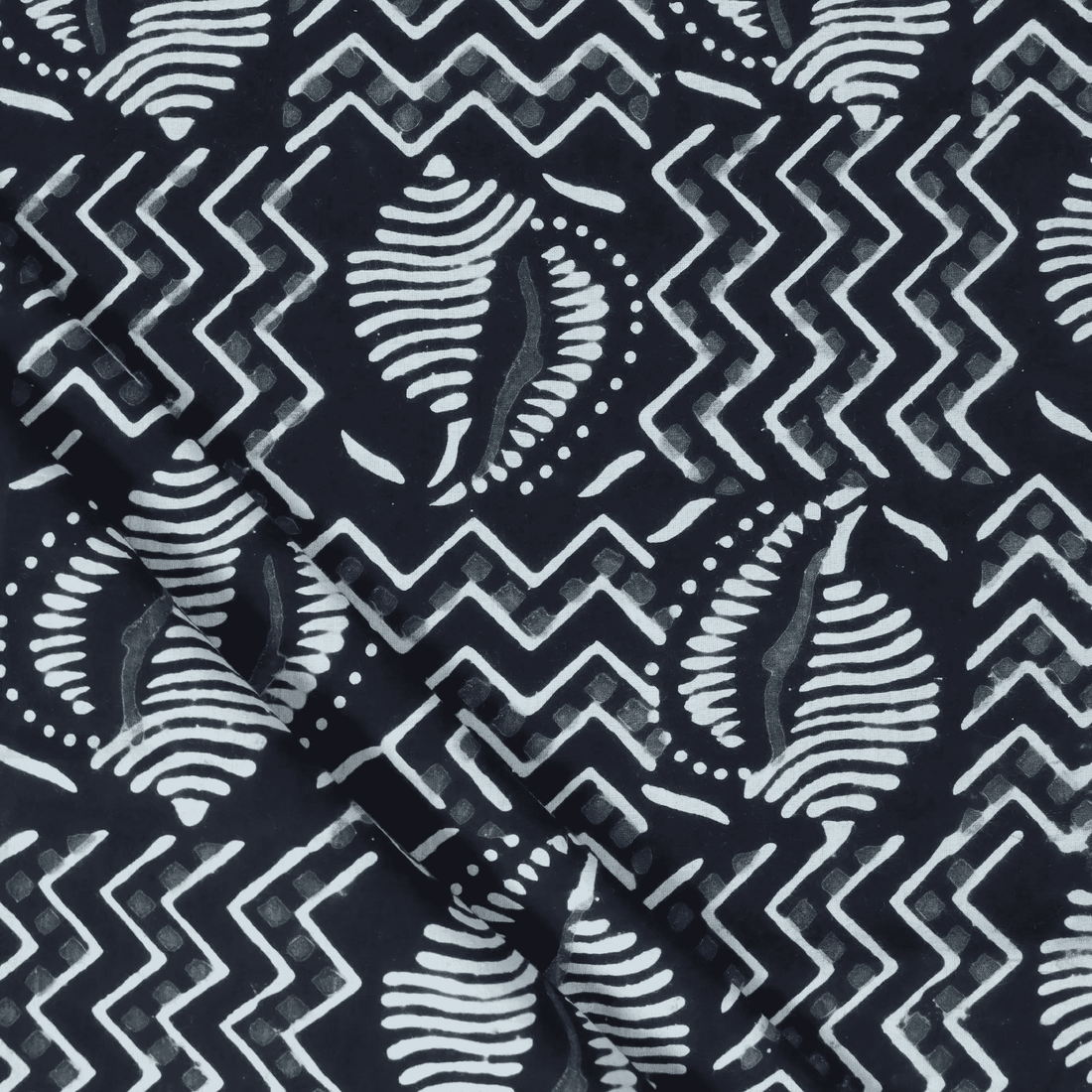 Black and White Cotton Modal Fabric