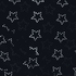 Black Cotton Fabric with White Star Printed Cotton Cloth