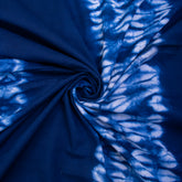 Tie Dye Cotton Fabric Blue Marble