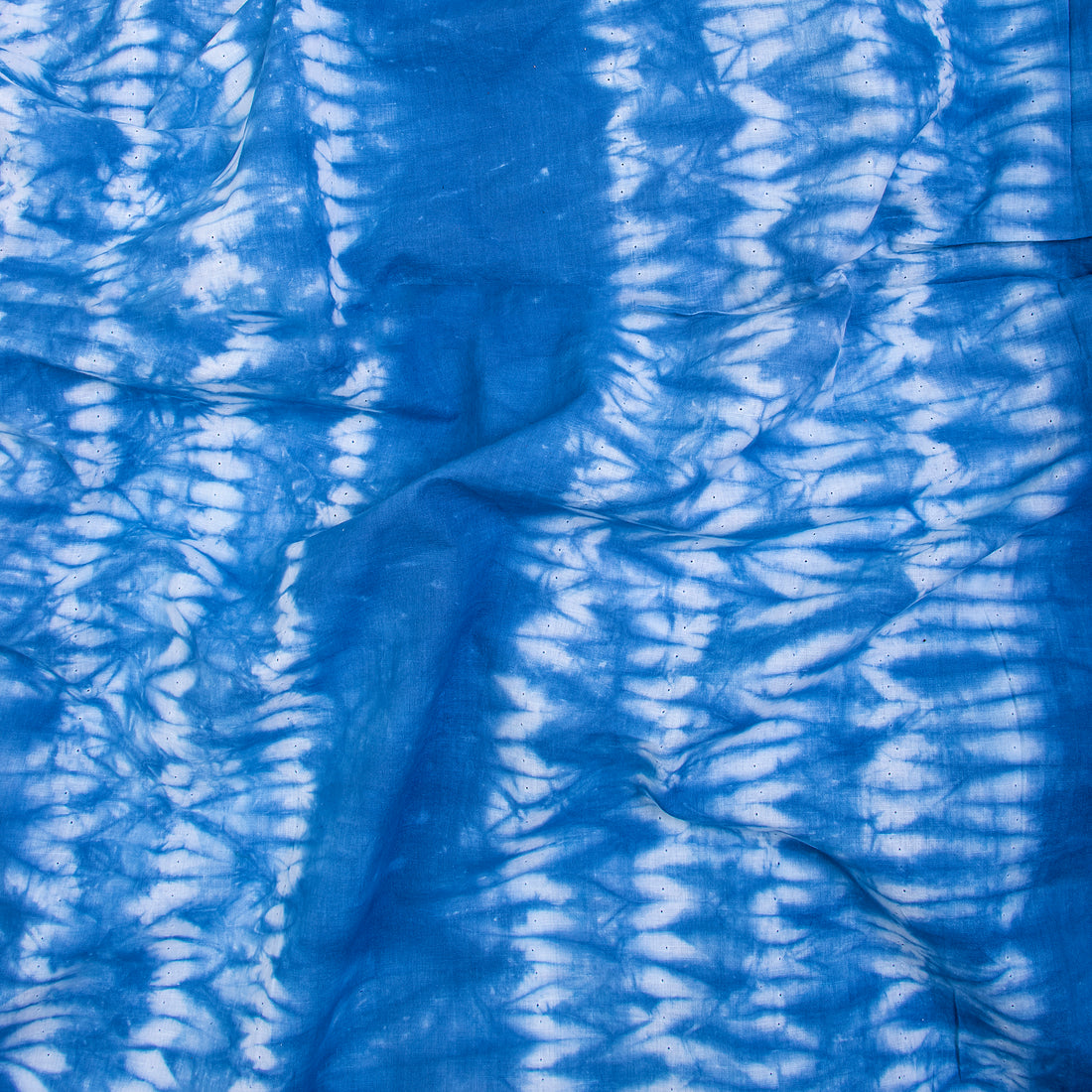 Deep Blue Hand Dyed Fabric Cotton Tie Dye Fabric