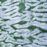 Leaf Green Cotton Fabric Tie Dye Clothes