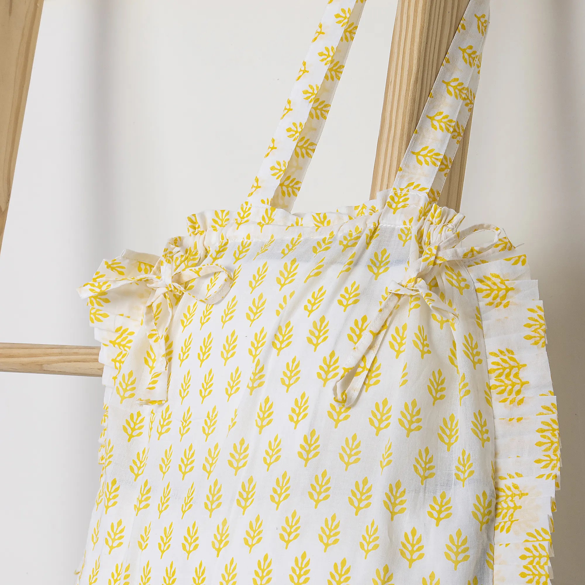 Gold Dust Print Quilted Soft Tote Bags