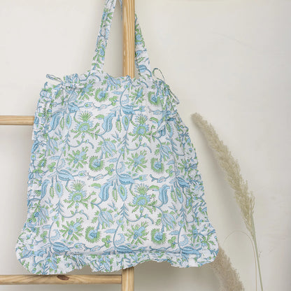 Bluebell Handmade Print Soft Cotton Tote Bags