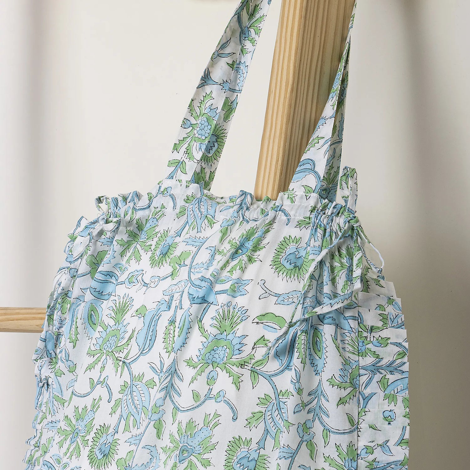 Bluebell Handmade Print Soft Cotton Tote Bags
