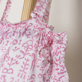 Pink Bloom Handmade Cloth Tote Bags