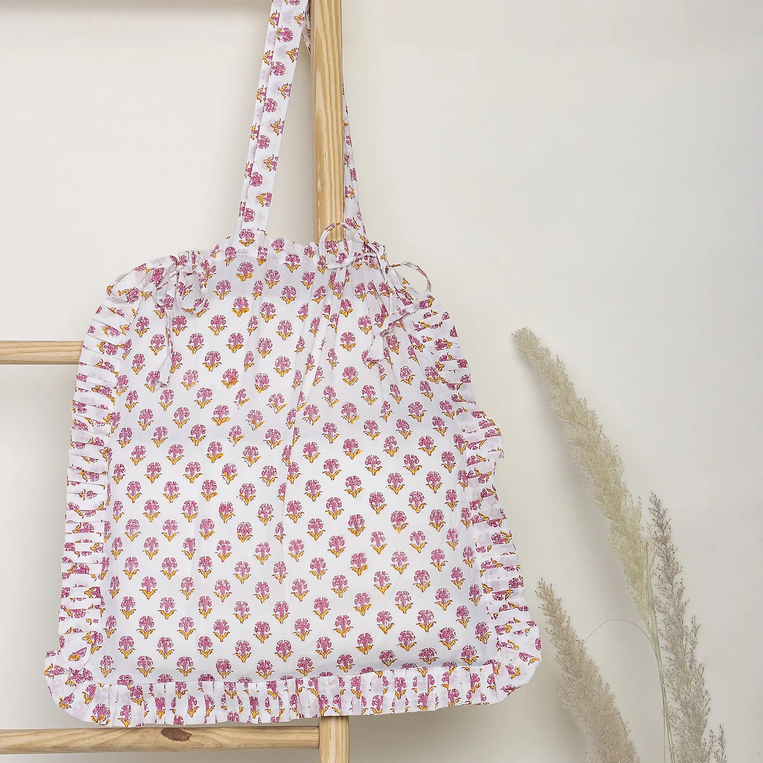 Latest Petals Print Handmade Soft Tote Bags