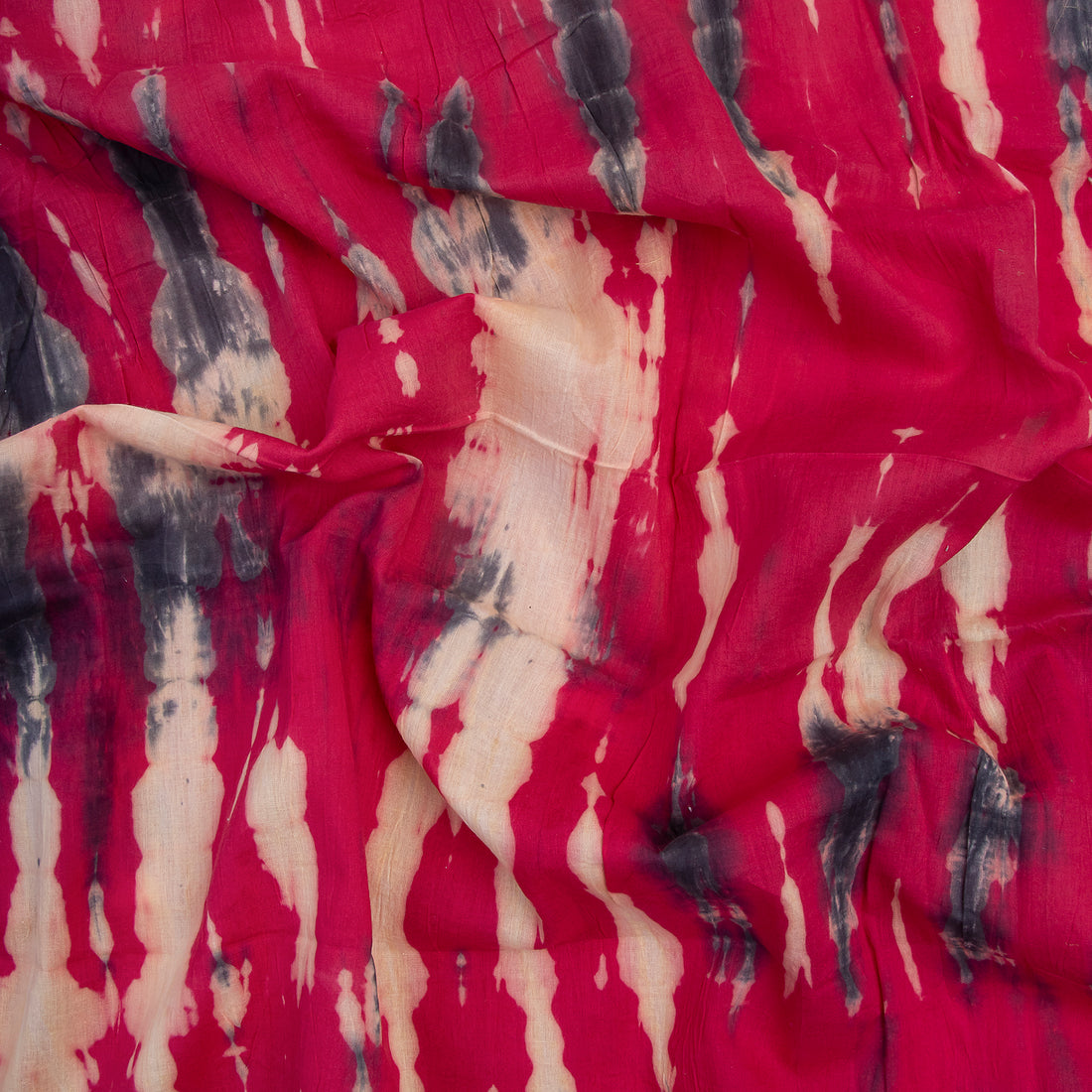 Red Rush Tie Dye Cotton Fabric