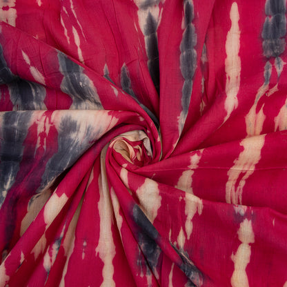 Red Rush Tie Dye Cotton Fabric