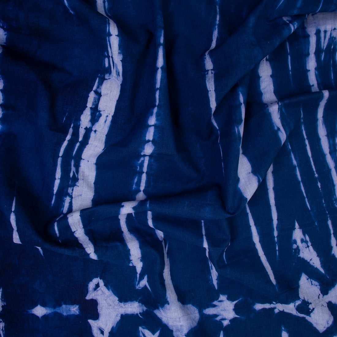 Indigo Dreams Handmade Pure Cotton Shibori Fabric