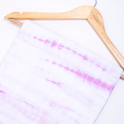 Purple Haze Cotton Block Fabric Tie Dye Printed Fabric