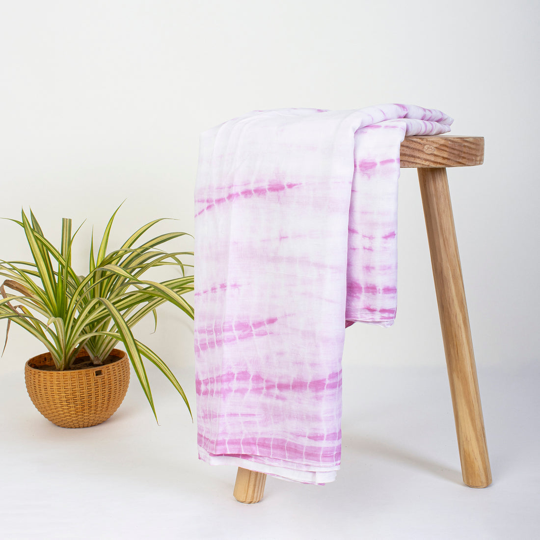 Purple Haze Cotton Block Fabric Tie Dye Printed Fabric