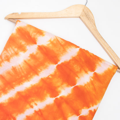 Solid Orange Tie-Dye Pure Cotton Fabric