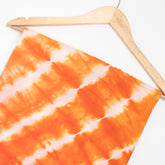 Solid Orange Tie-Dye Pure Cotton Fabric