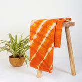 Solid Orange Tie-Dye Pure Cotton Fabric