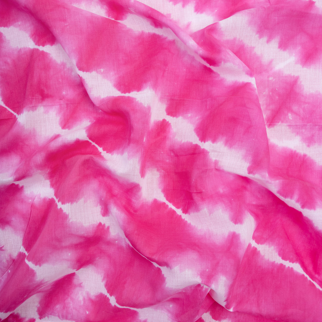 Pink Shibori Tie and Dye Fabric