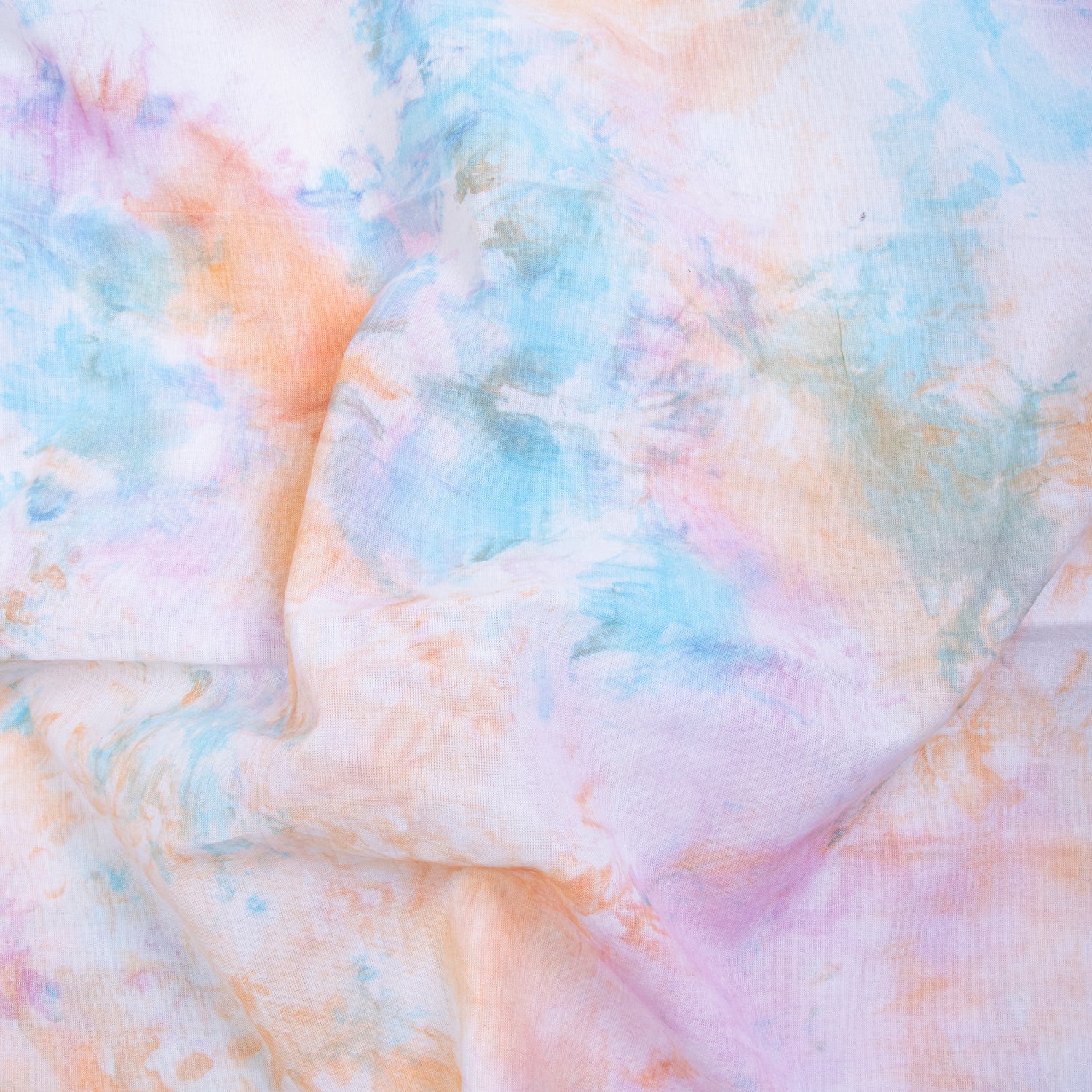 Rainbow Shibori Print Cotton Fabric