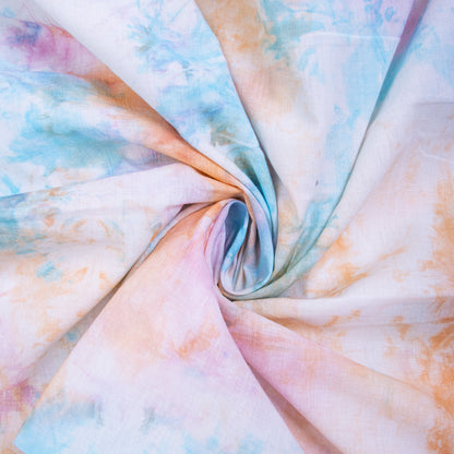 Rainbow Shibori Print Cotton Fabric
