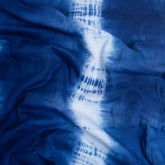 Navy Blue Cotton Tie and Dye Fabric