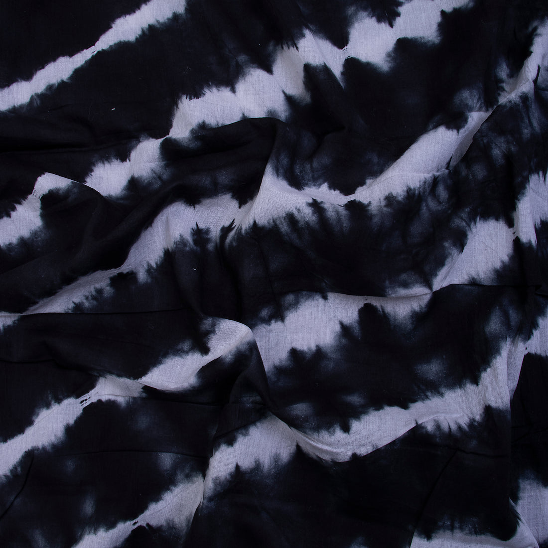 Shibori Fabric &amp; Black Tie Dye Cotton Fabric
