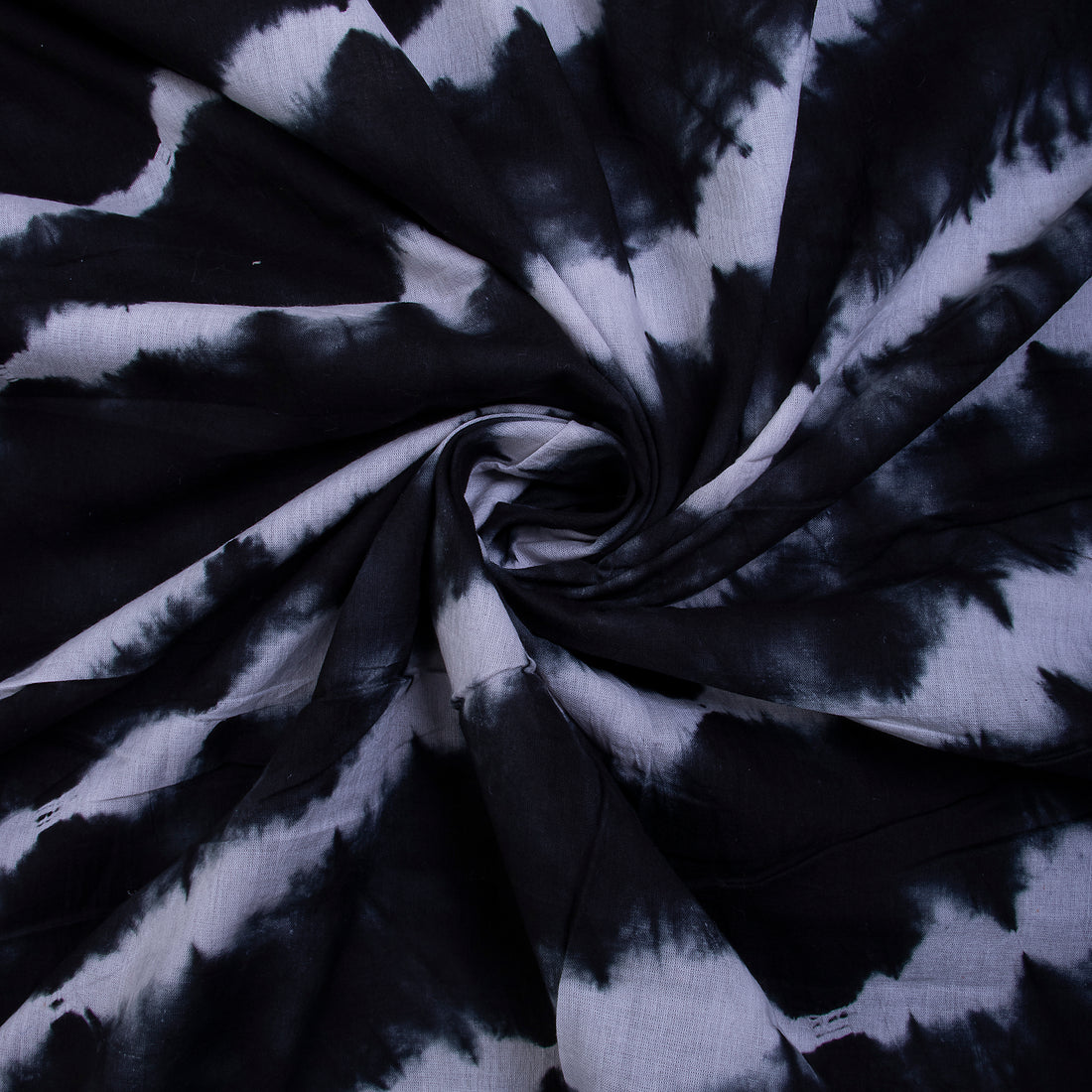 Shibori Fabric &amp; Black Tie Dye Cotton Fabric