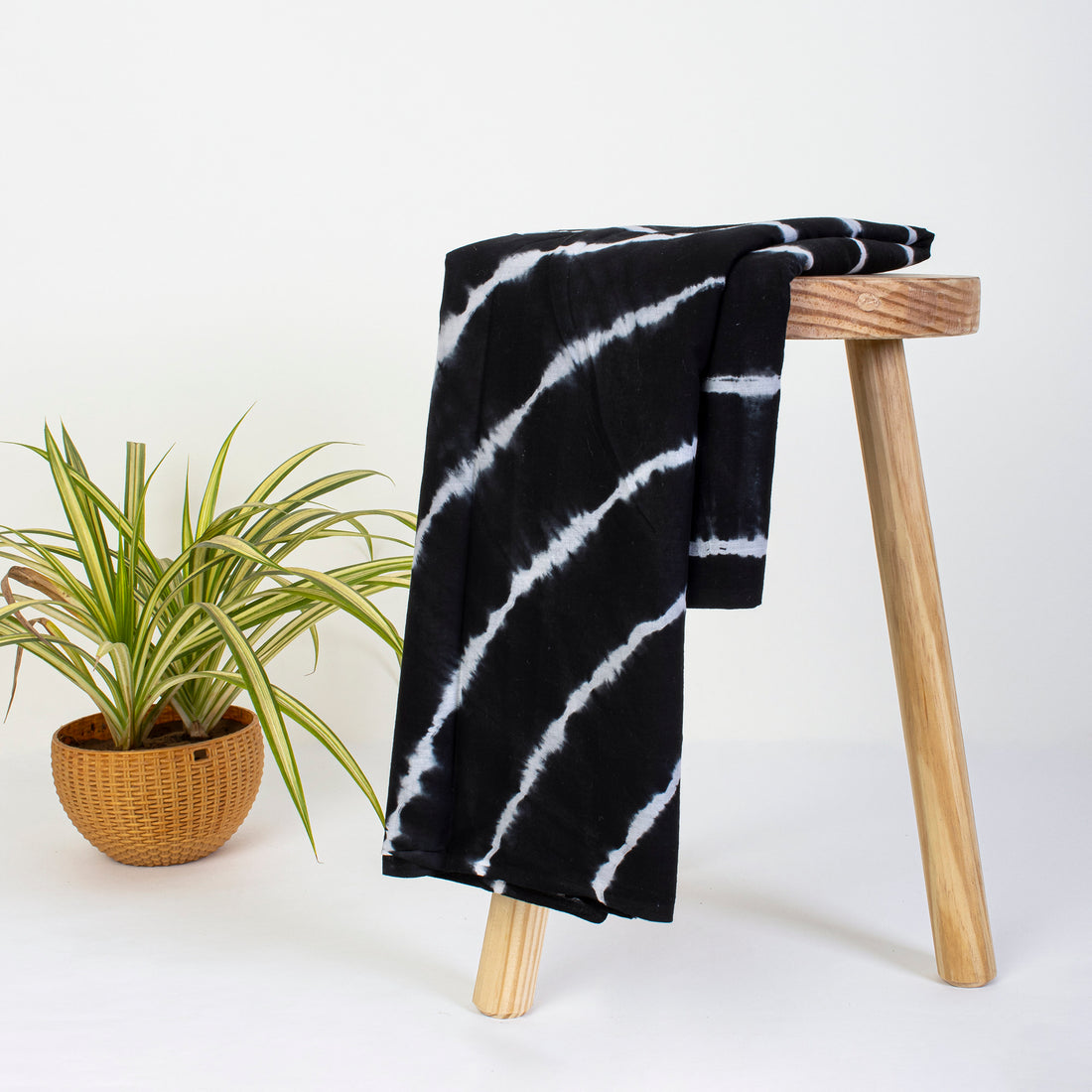 Shibori Fabric &amp; Black Tie Dye Cotton Fabric