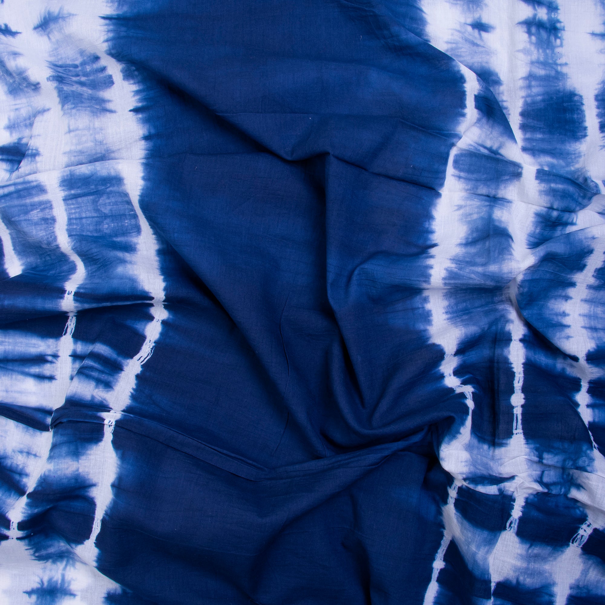 Bandhani Blue Tie Dye Printed Cotton Fabric