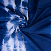 Bandhani Blue Tie Dye Printed Cotton Fabric