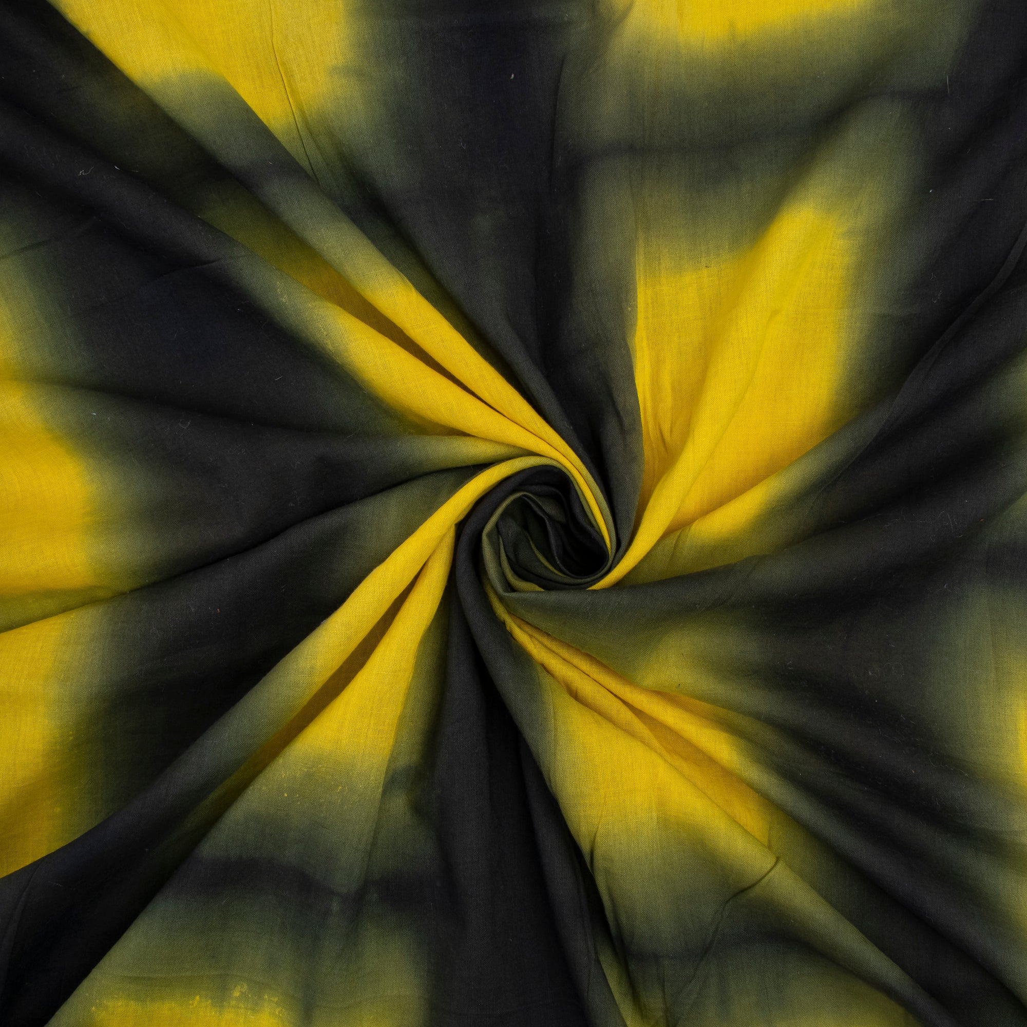 Light Yellow Handmade Tie Dye Pure Cotton fabric