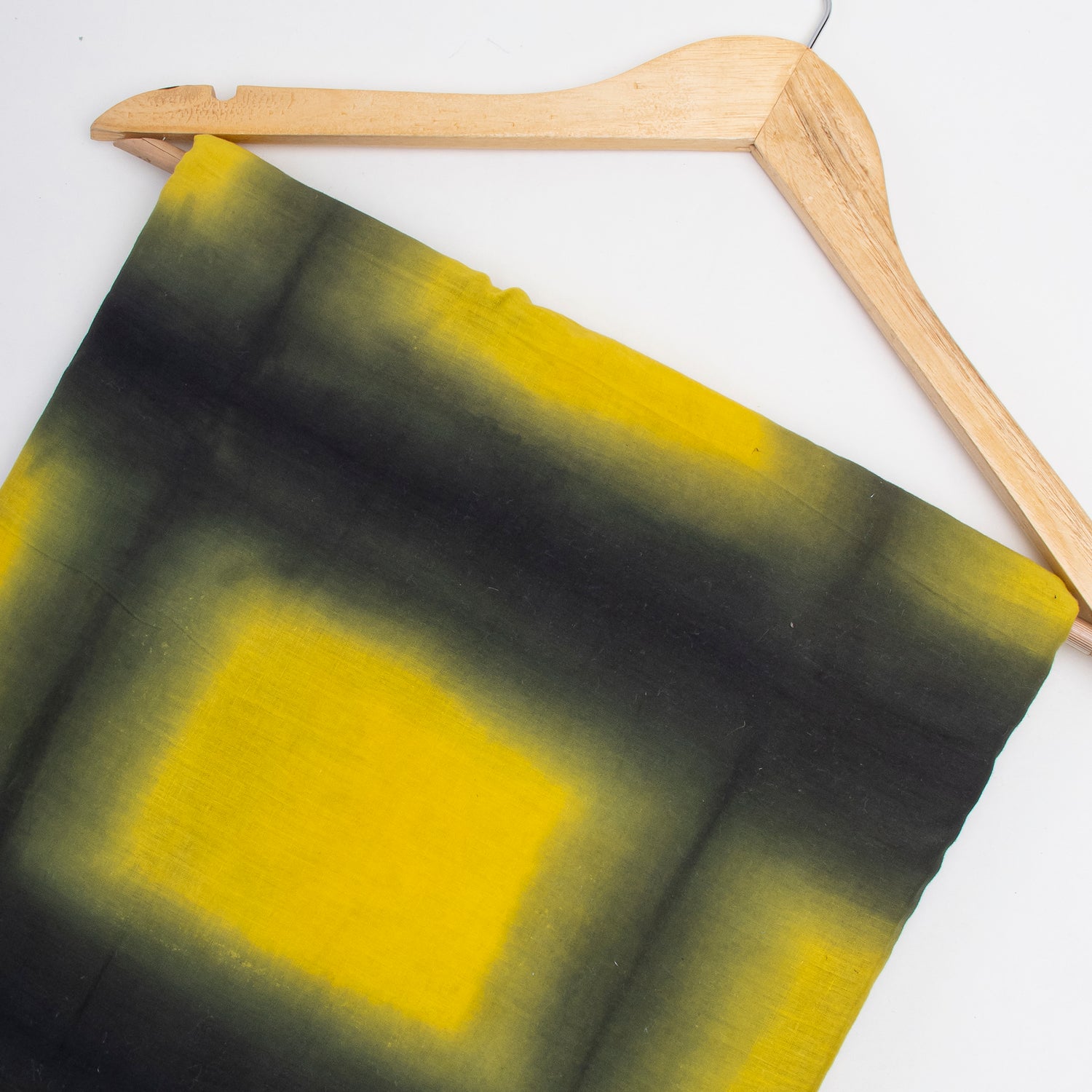 Light Yellow Handmade Tie Dye Pure Cotton fabric