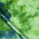 Handmade Green Soft Cotton Tie Dye Fabric