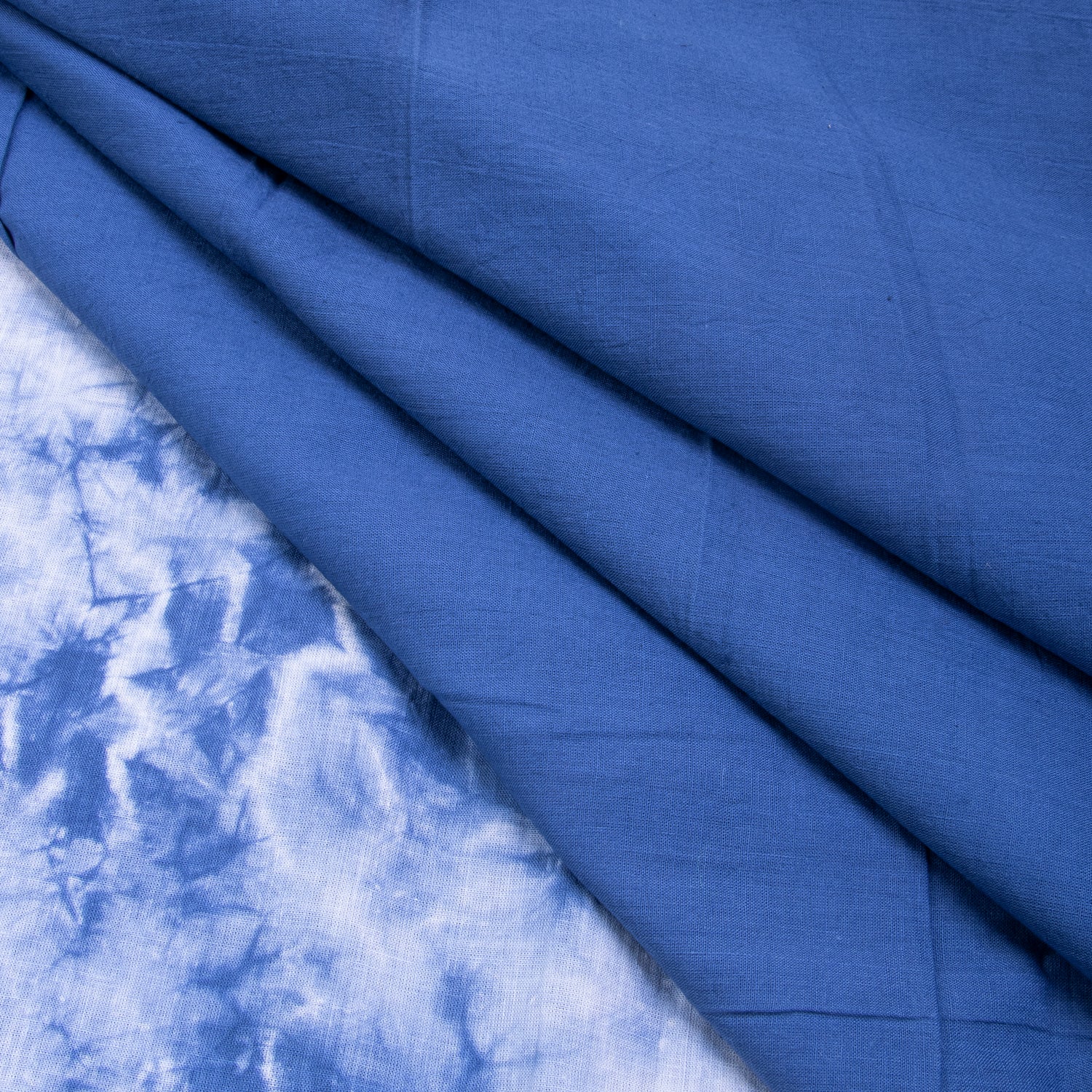 Dark Blue Organic Cotton Tie Dye Materials
