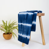 Best Tie Dye Solid Blue Handmade Cotton Fabric