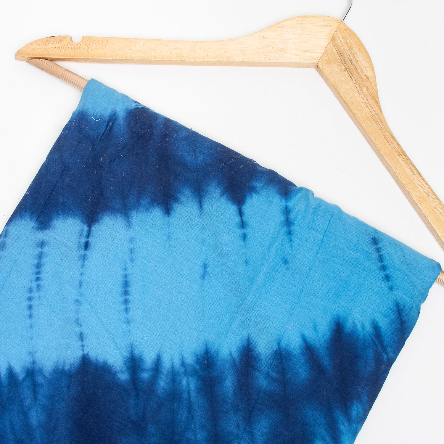Light Blue Handmade Cotton Shibori Cloth