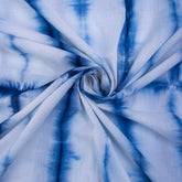 Dark Blue Shibori Cotton Fabric