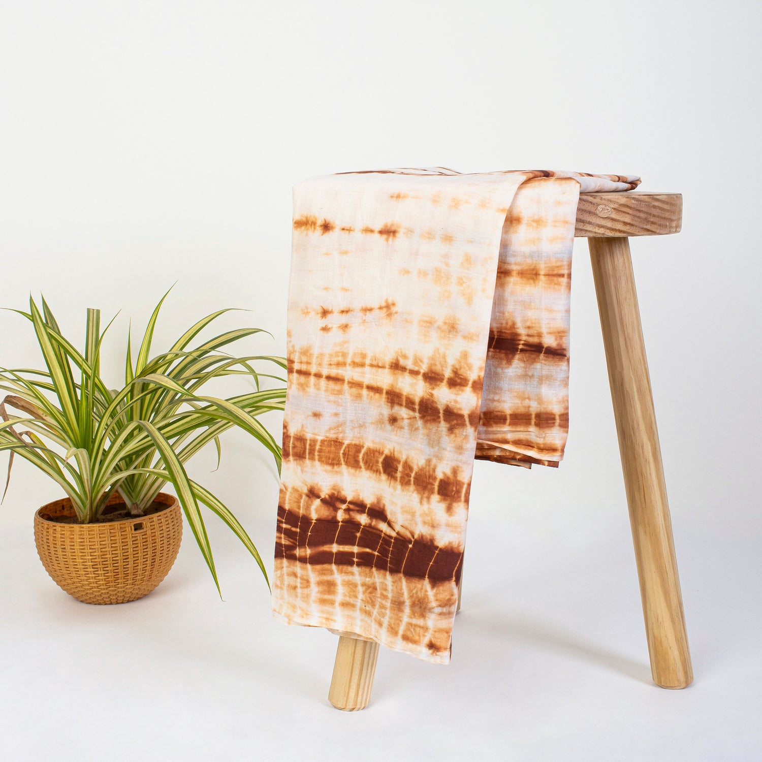 Brown Handmade Cotton Tie dye Clothes