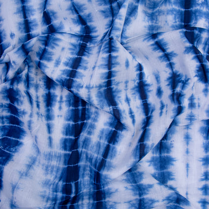 Shibori Cloth Deep Blue Cotton Tie Dye Fabric