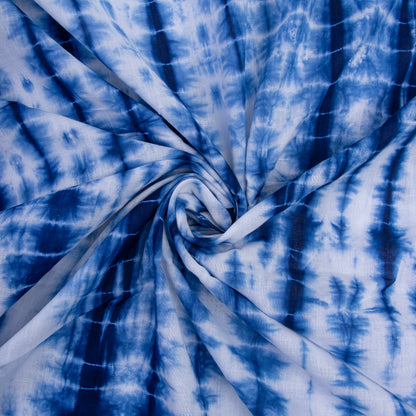 Shibori Cloth Deep Blue Cotton Tie Dye Fabric