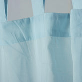 Blue Voile Airy Cotton Curtain Set