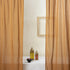 Solid Rust Cotton Curtain Set