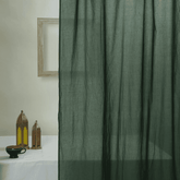 Emerald Green Cotton Curtain Set