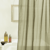 Olive Oasis Cotton Curtain Set