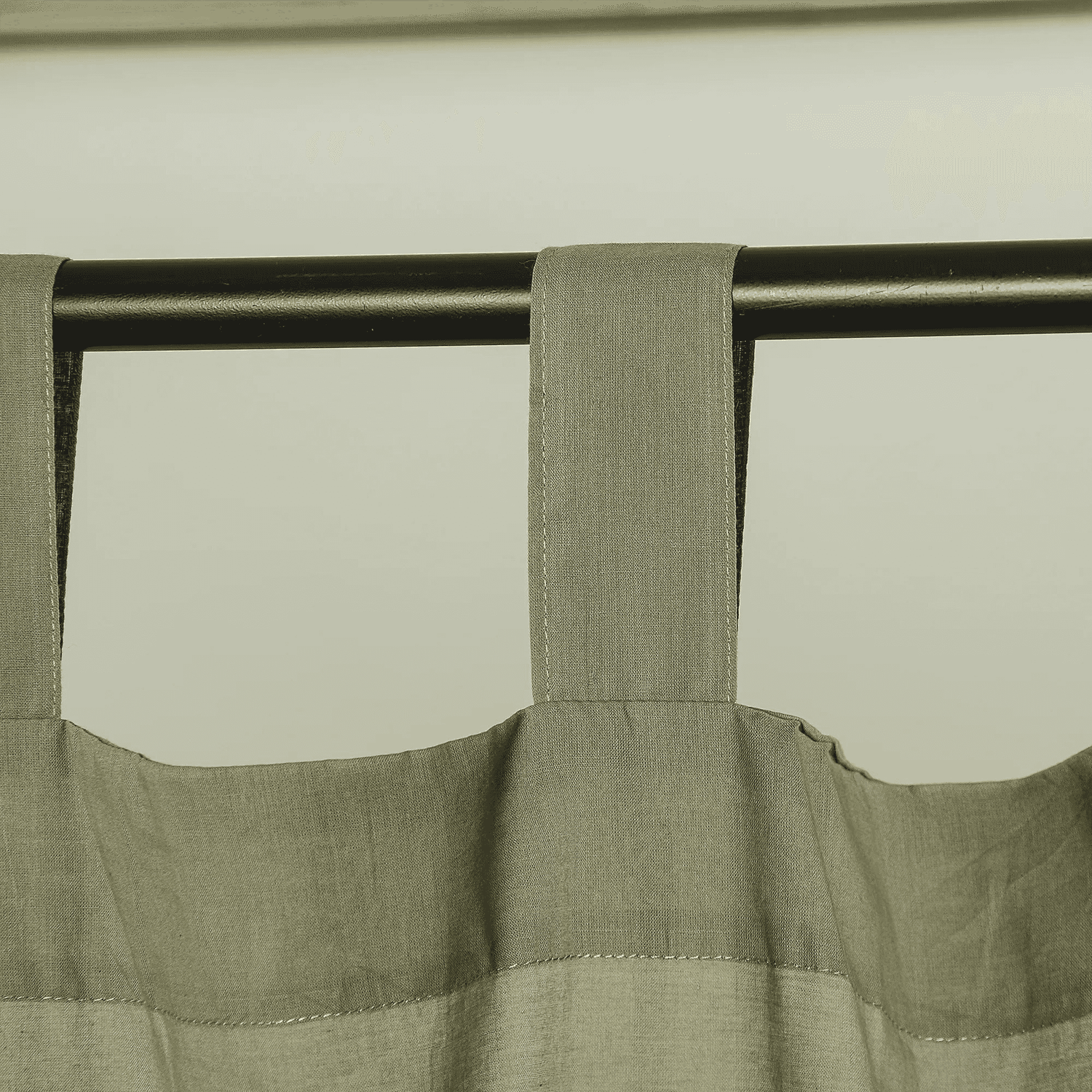 Olive Oasis Cotton Curtain Set