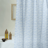 Sky Blue Bubble Cotton Curtain Set