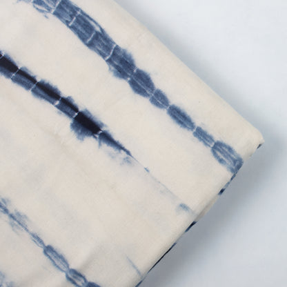 Blue Hand Dyed Canvas Cotton Running Fabric Cloth